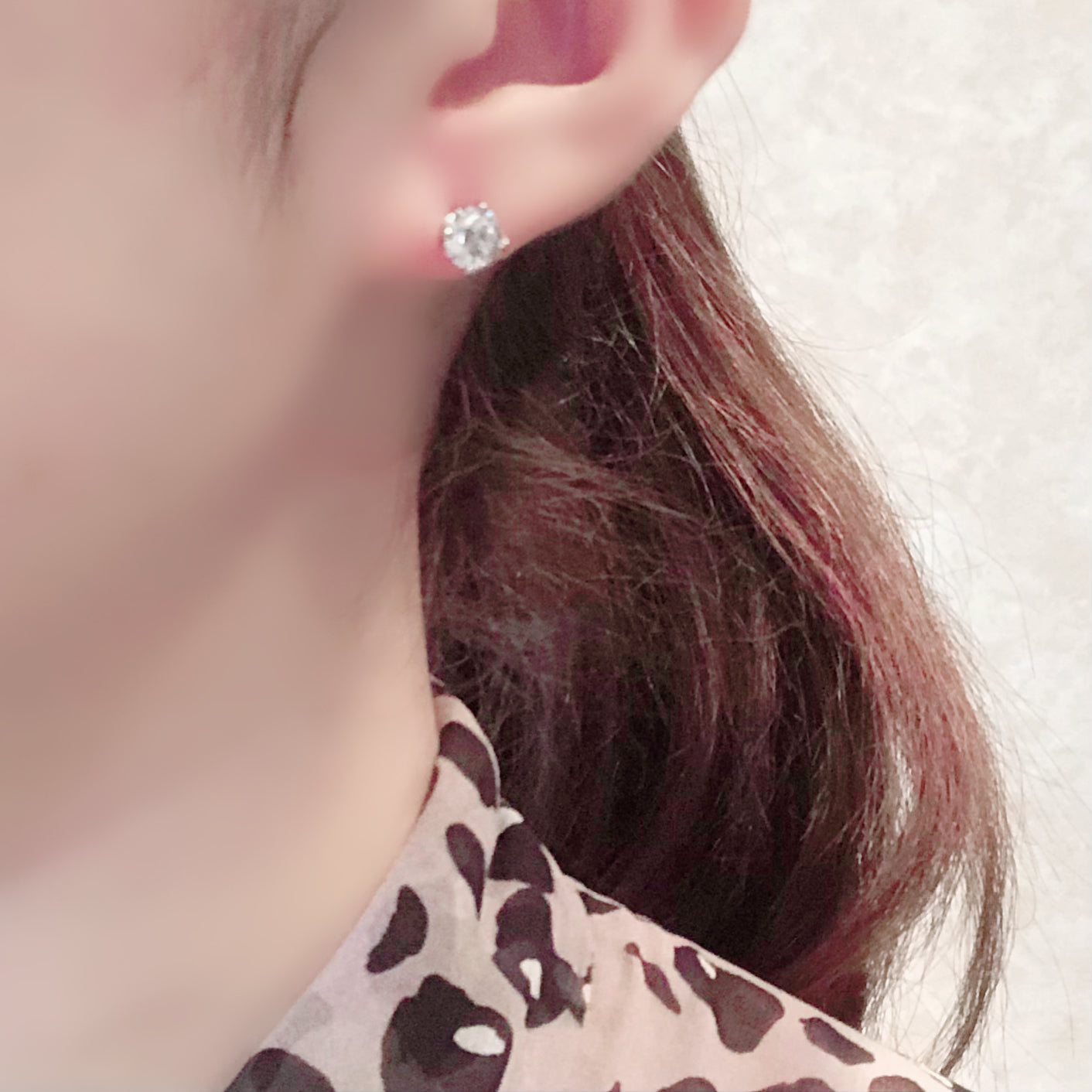 大粒ダイヤモンド ピアス / PTプラチナ