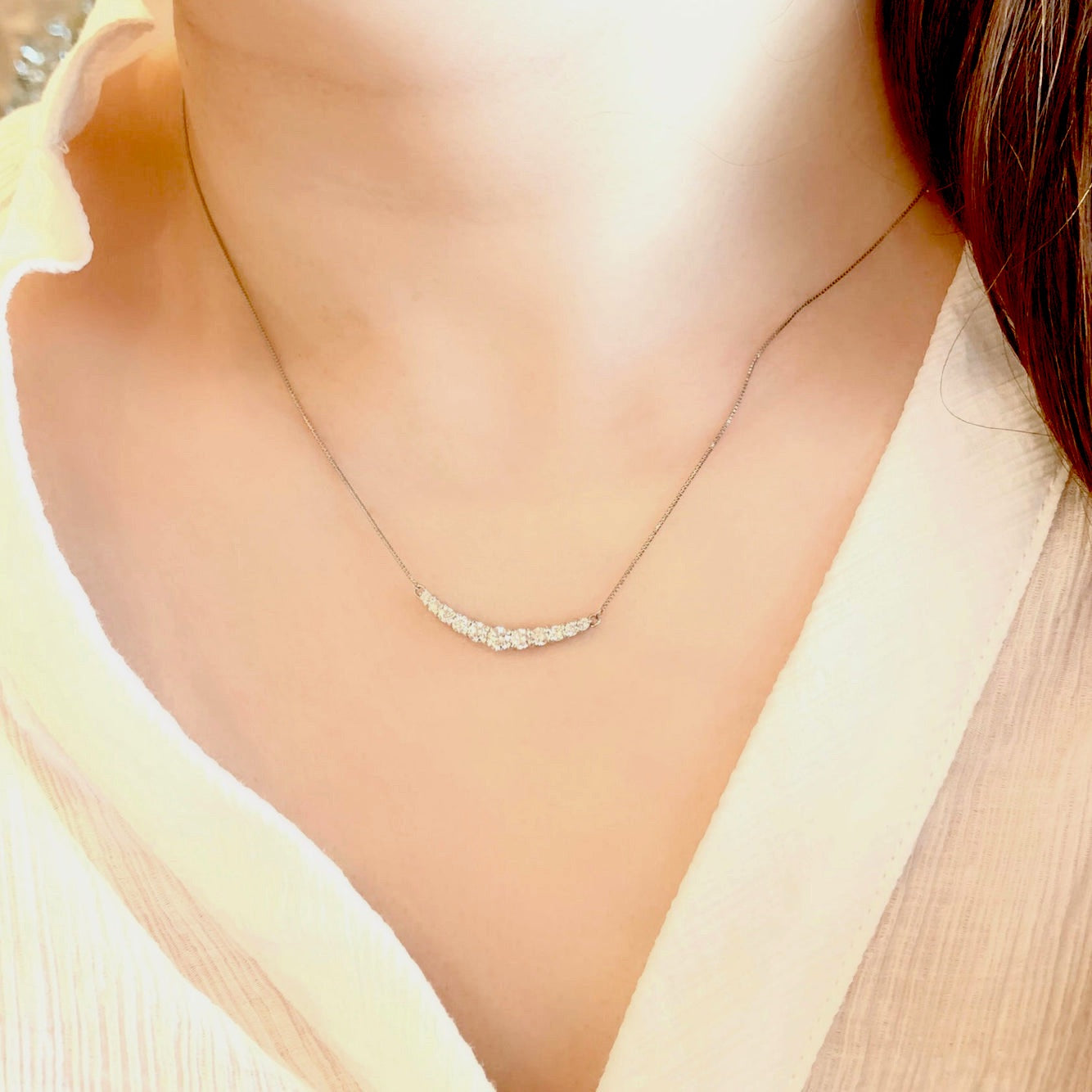 プラチナ ダイヤ ネックレス Pt gold diamond necklace-